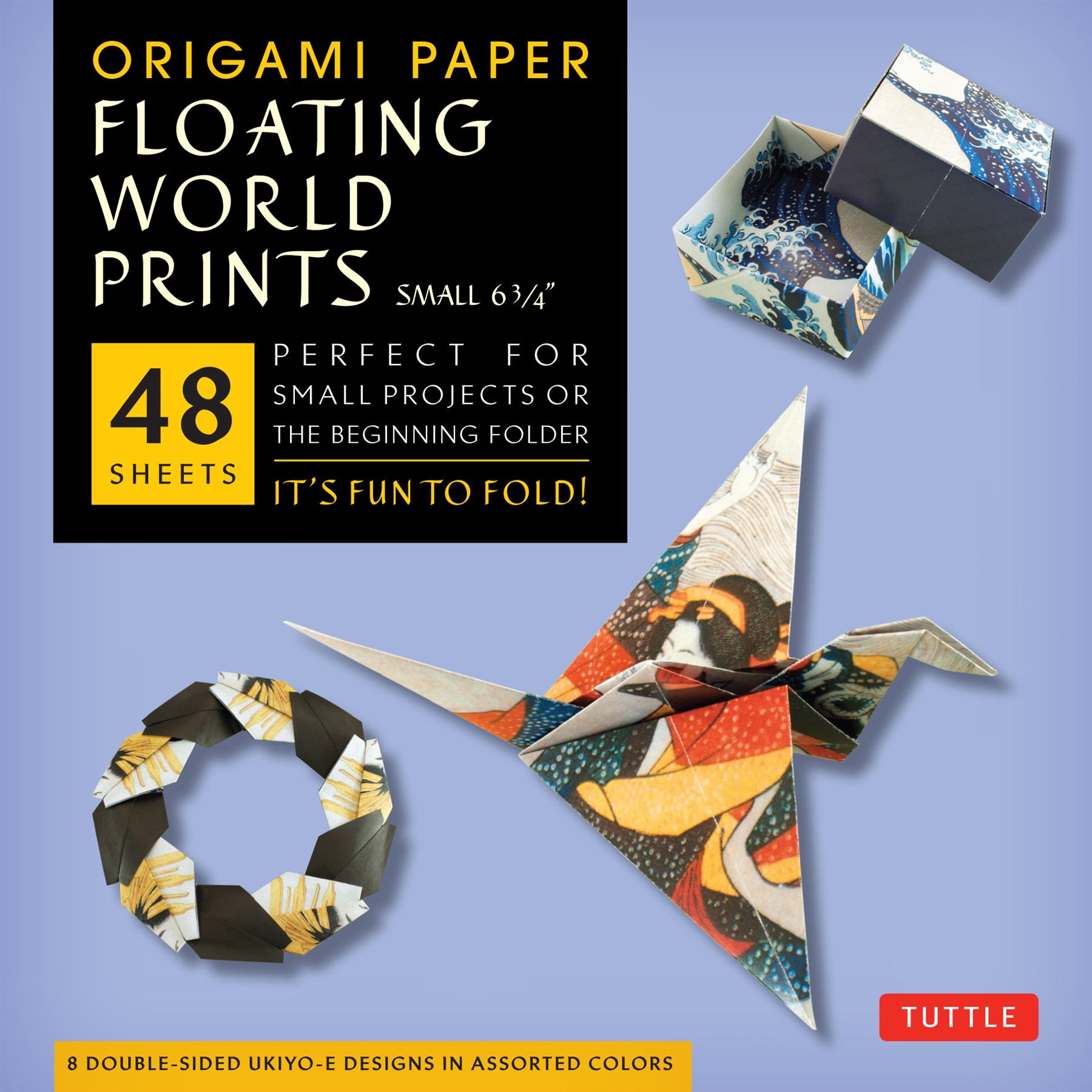 Origami Paper - Floating World Prints Small 6 3/4"-48 Sheets