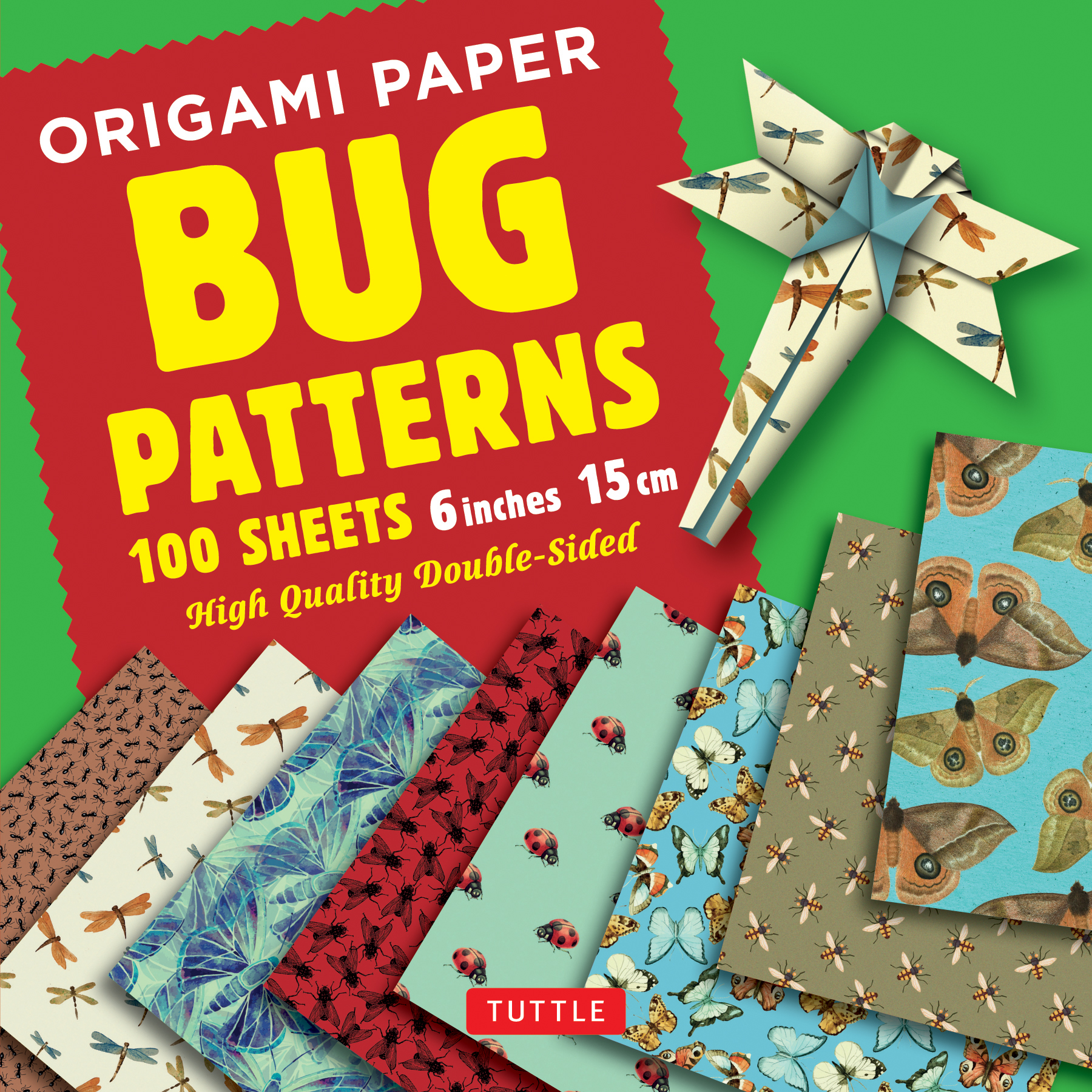 Origami Paper 100 sheets Bug Patterns 6" (15 cm)