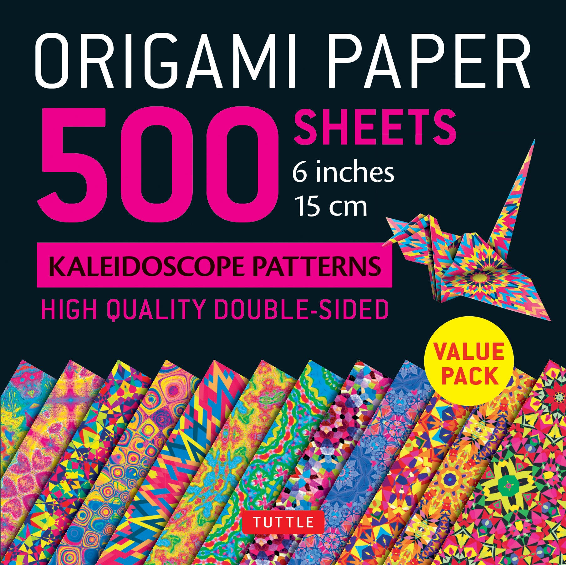 Origami Paper 500 sheets Kaleidoscope Patterns 6" (15 cm)