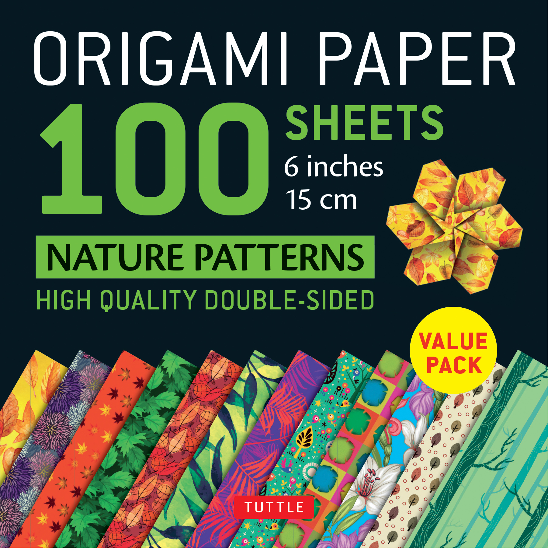 Origami Paper 100 sheets Nature Patterns 6" (15 cm)