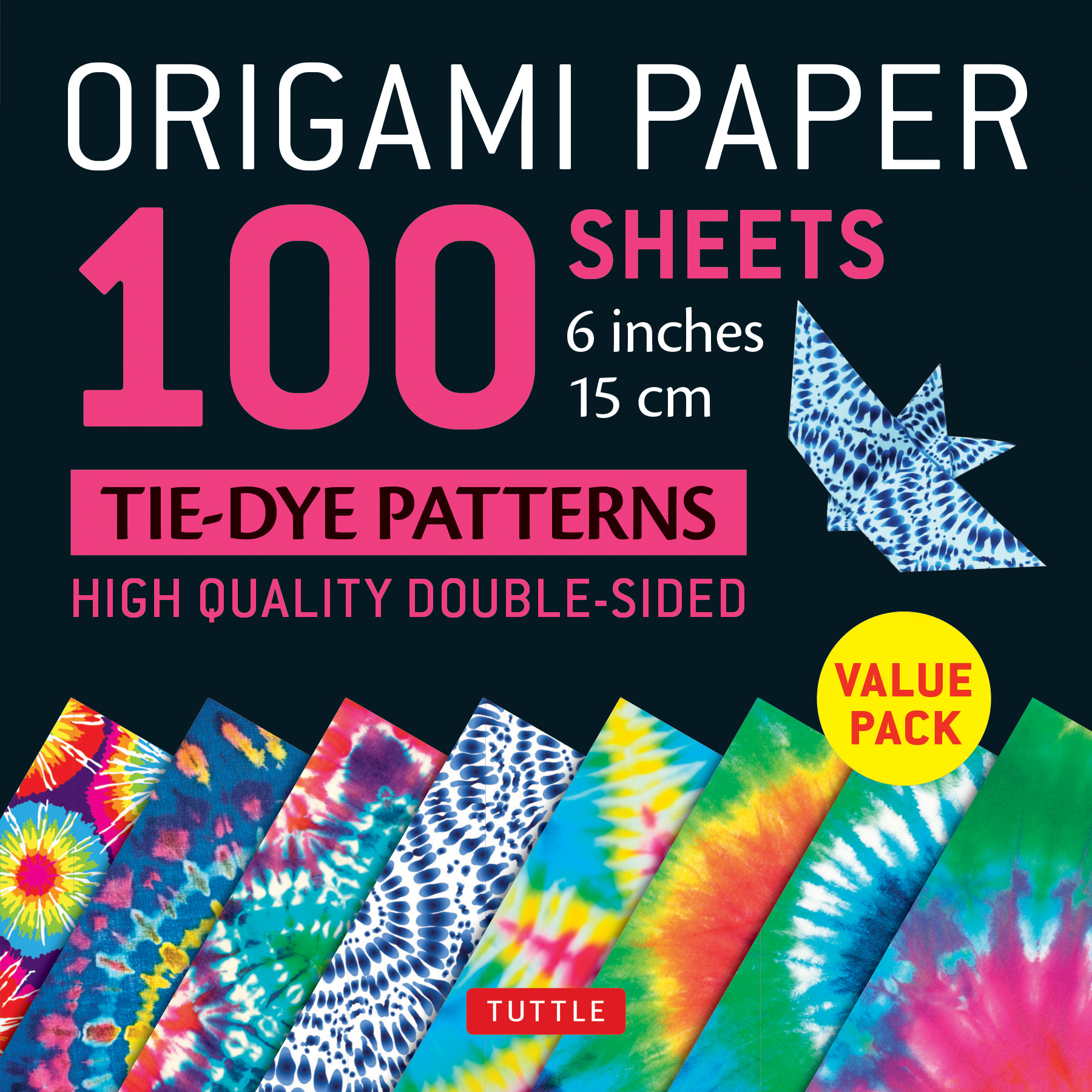 Origami Paper 100 sheets Tie-Dye Patterns 6" (15 cm)