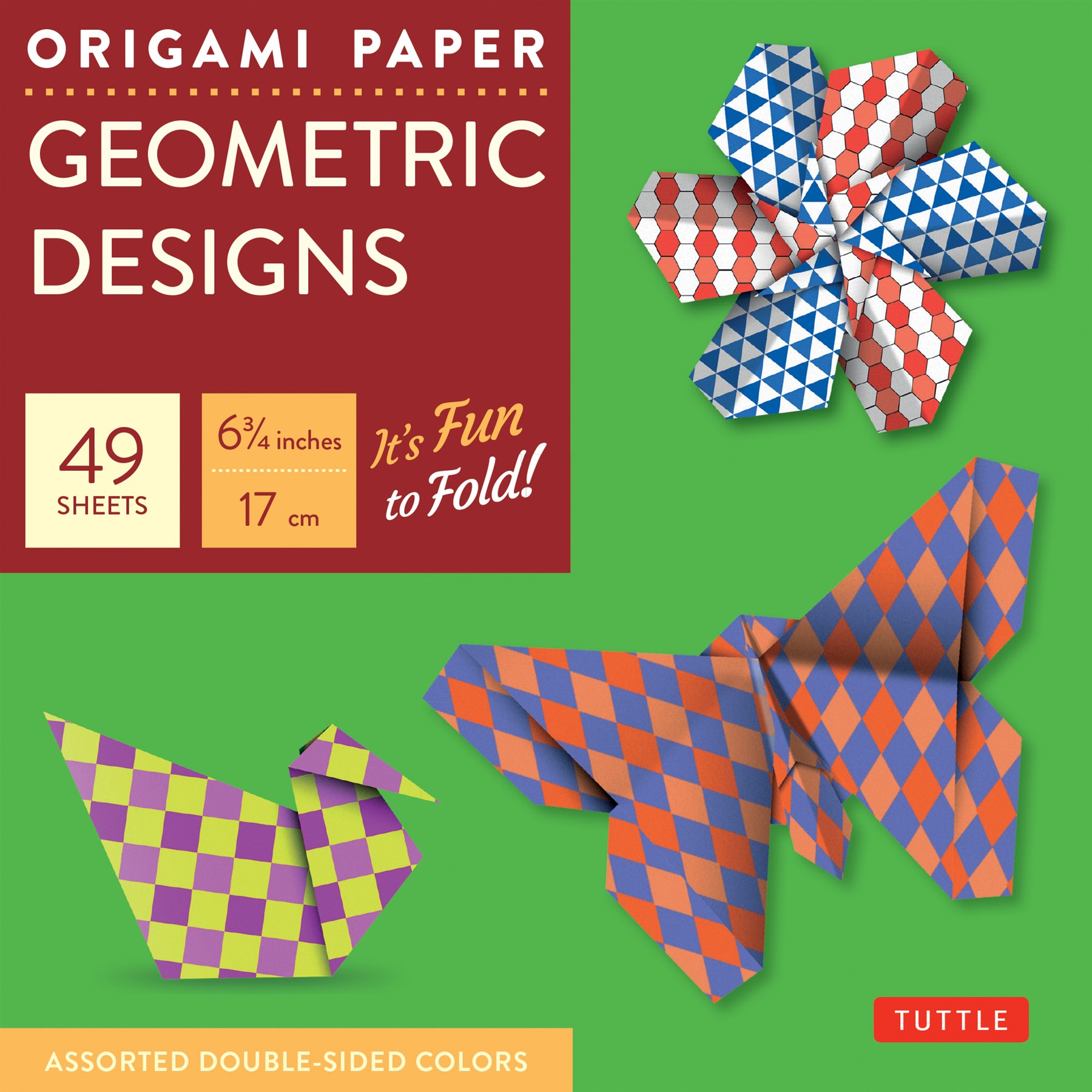 Origami Paper Geometric Prints 48 Sheets 6 3/4" (17 cm)
