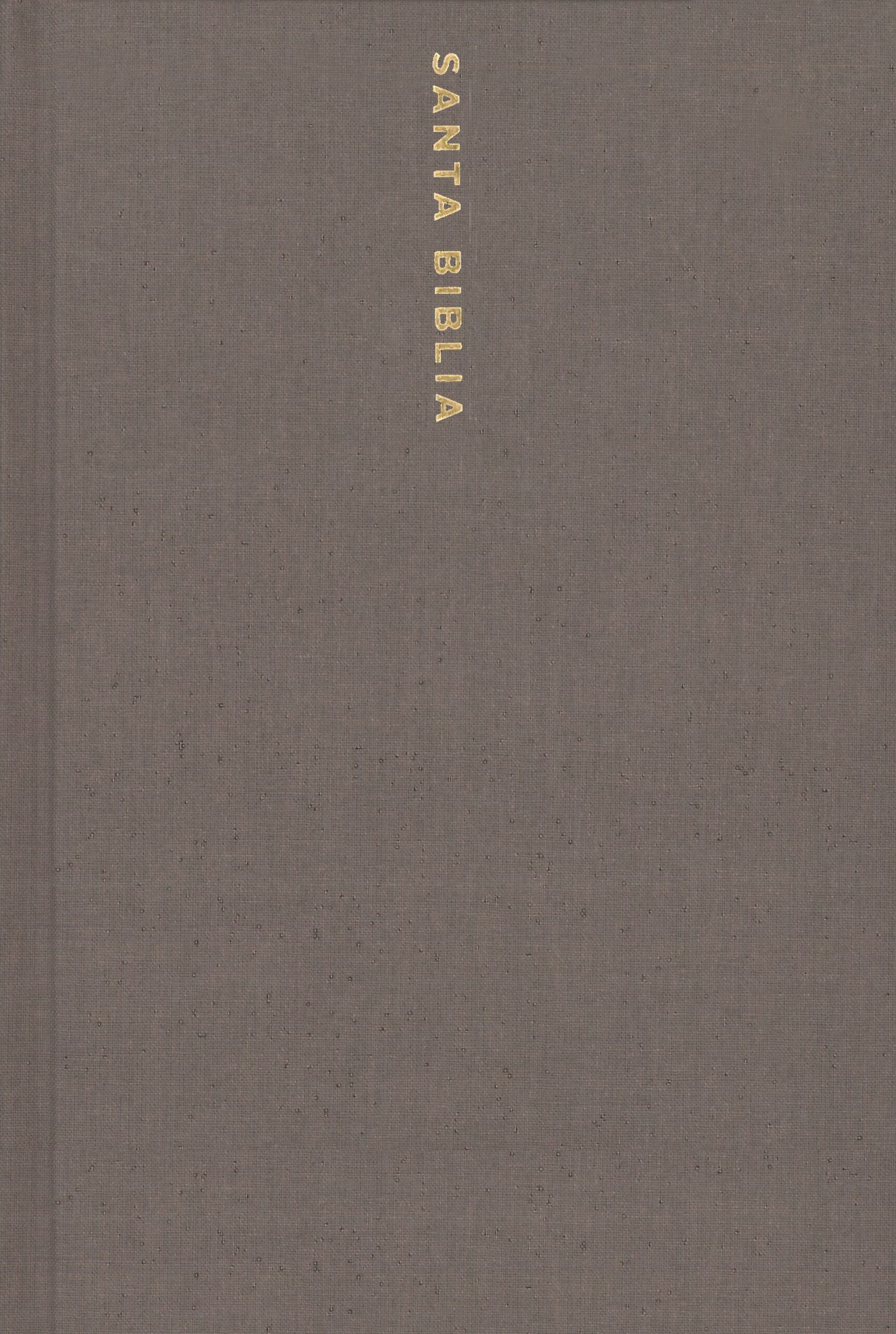 Biblia NBLA, Una Columna con Referencias, Letra Grande, Tapa Dura/Tela, Gris, Edición Letra Roja
