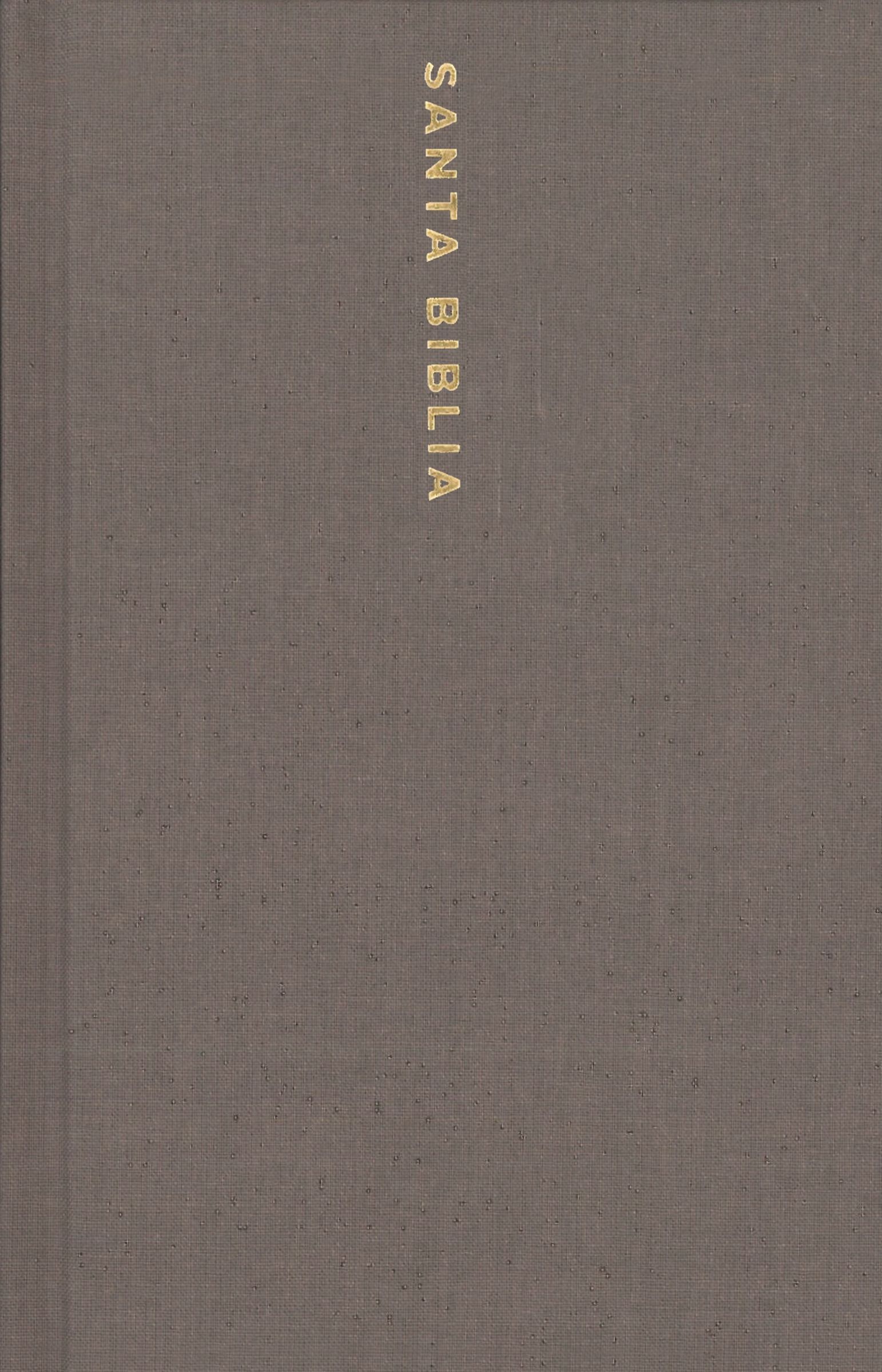 NBLA Santa Biblia, Letra Grande, Tamaño Compacto, Tapa dura/Tela, Gris, Edición Letra Roja