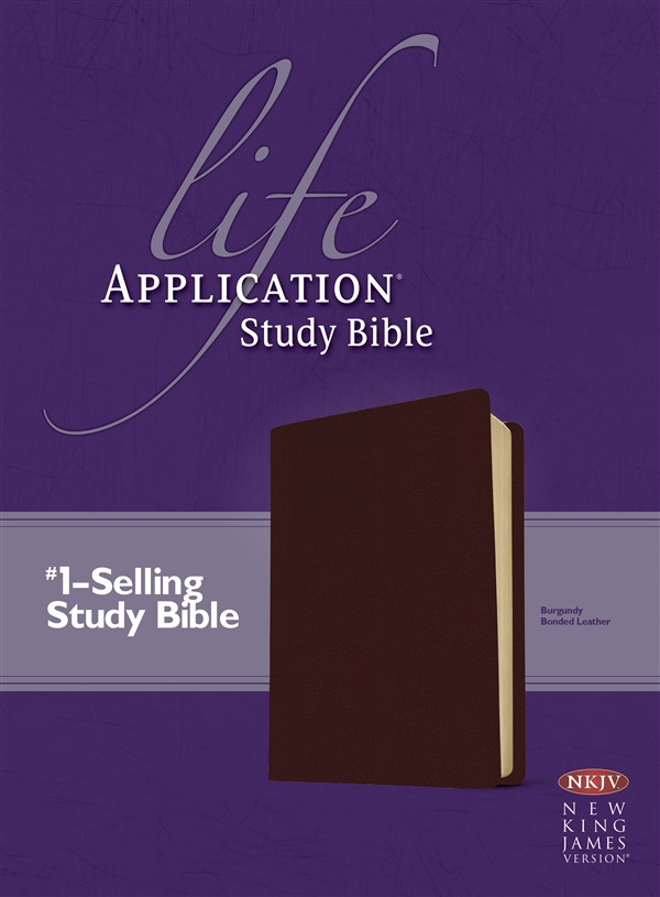 NKJV Life Application Study Bible, Second Edition (Red Letter, Bonded Leather, Burgundy/maroon)