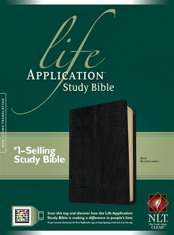 NLT Life Application Study Bible, Second Edition (Red Letter, Bonded Leather, Black, Indexed)