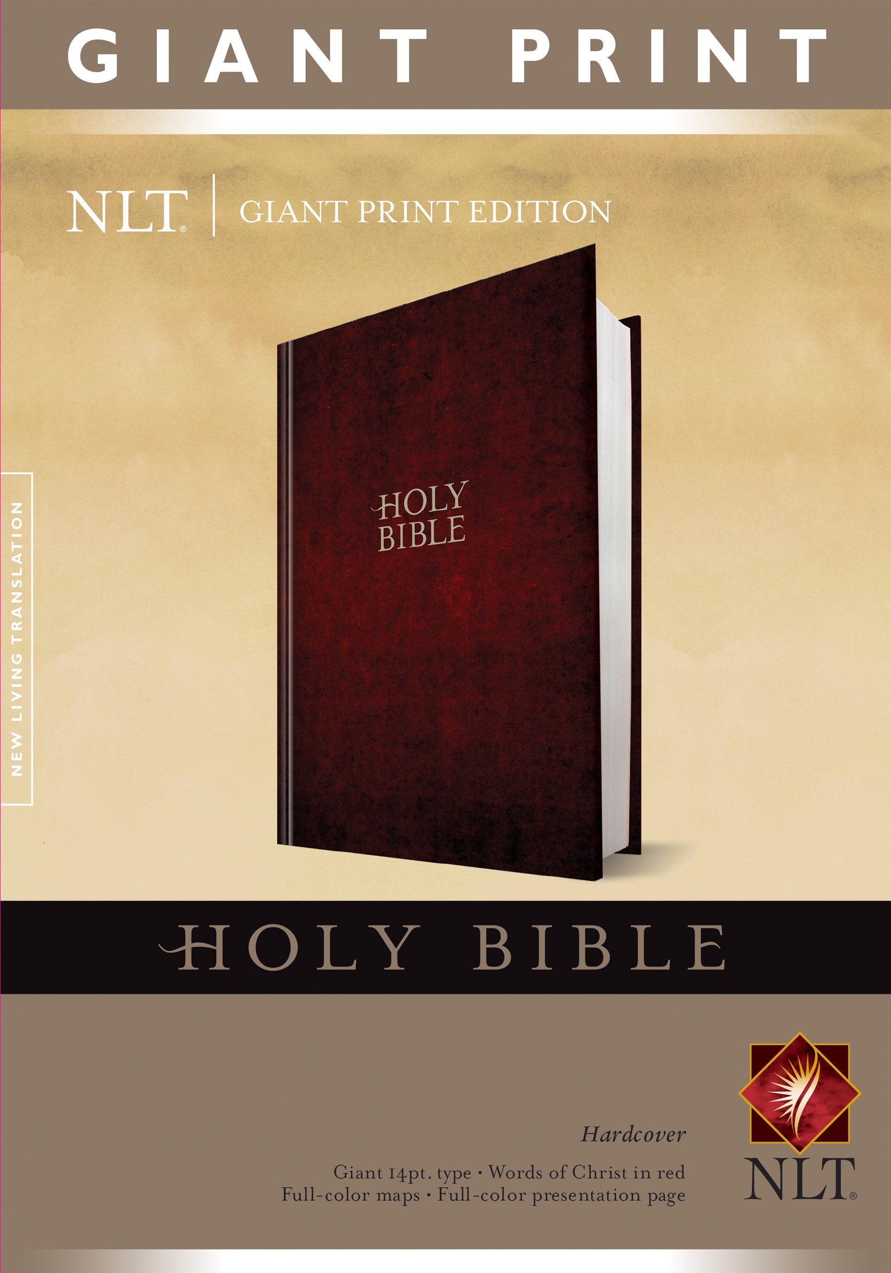 Holy Bible, Giant Print NLT (Red Letter, Hardcover)