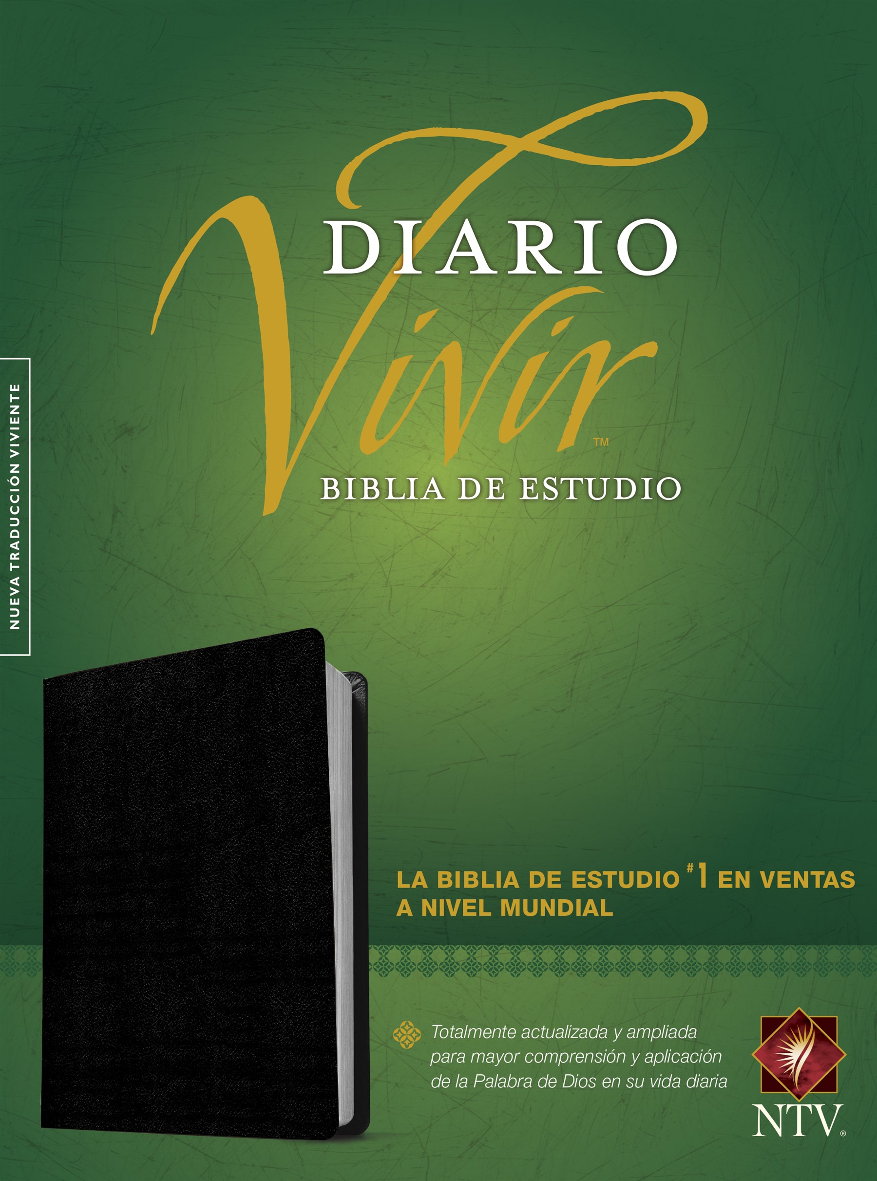 Biblia de estudio del diario vivir NTV (Letra Roja, Piel fabricada, Negro, Índice)
