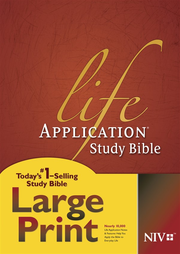NIV Life Application Study Bible, Second Edition, Large Print (Red Letter, Hardcover)