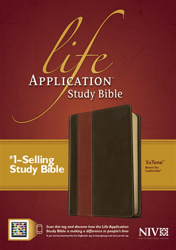 NIV Life Application Study Bible, Second Edition, TuTone (Red Letter, LeatherLike, Brown/Tan, Indexed)