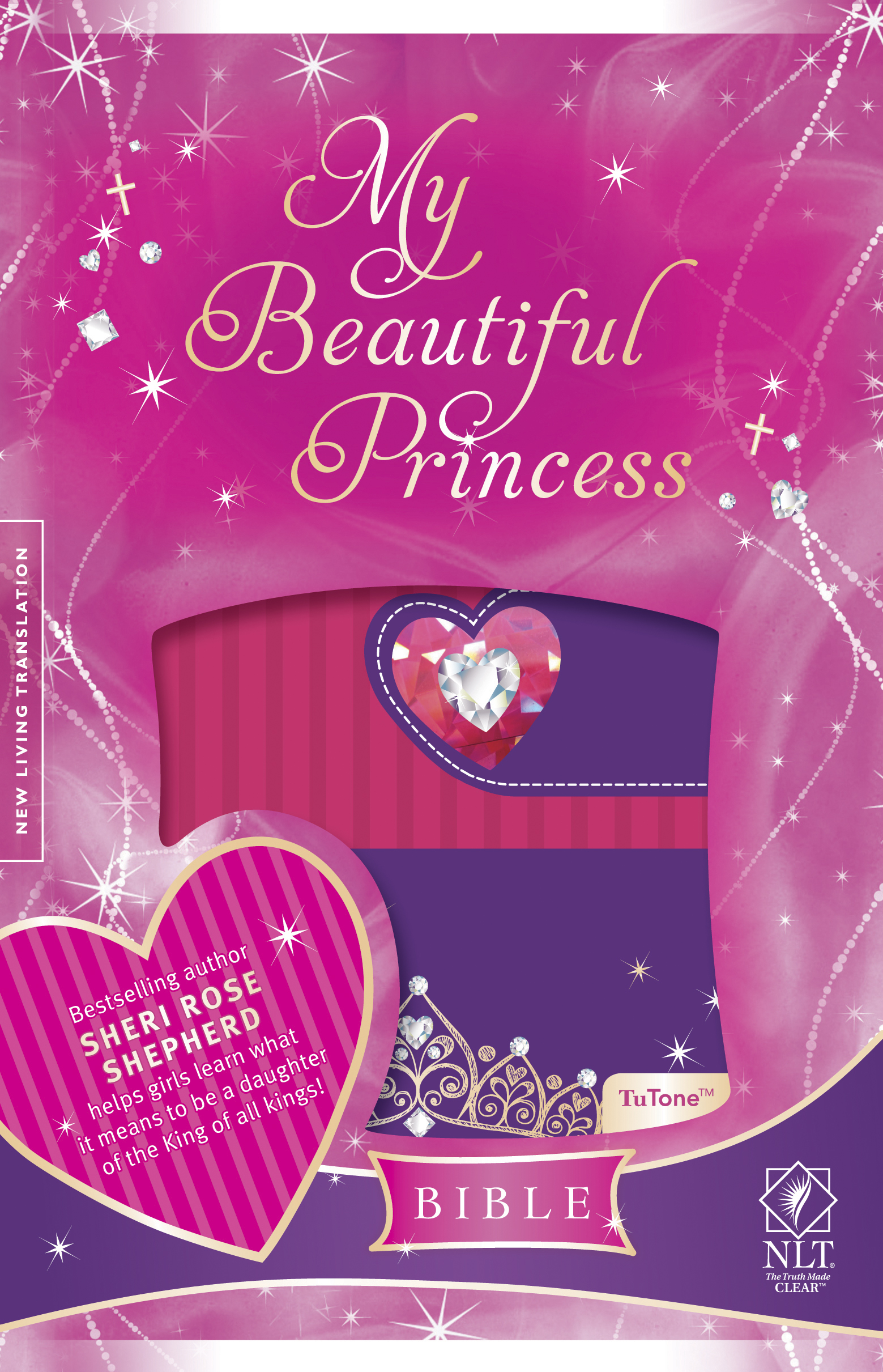 My Beautiful Princess Bible NLT, TuTone (LeatherLike, Princess Pink/Purple Royalty)