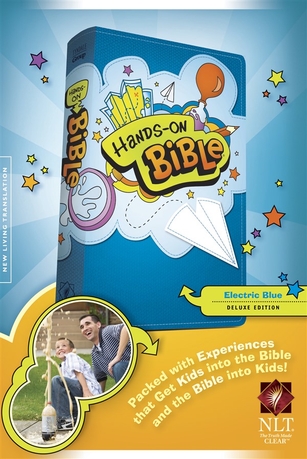 Hands-On Bible NLT (LeatherLike, Blue)