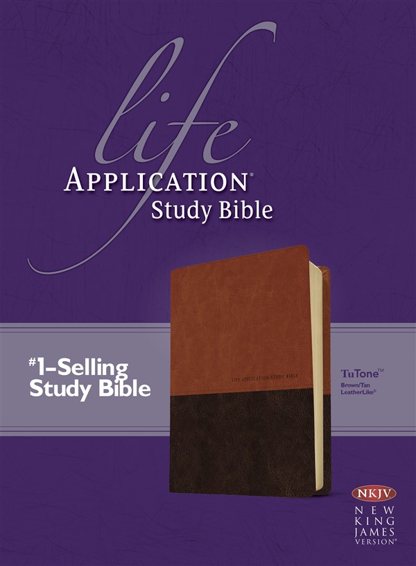NKJV Life Application Study Bible, Second Edition, TuTone (Red Letter, LeatherLike, Brown/Tan)