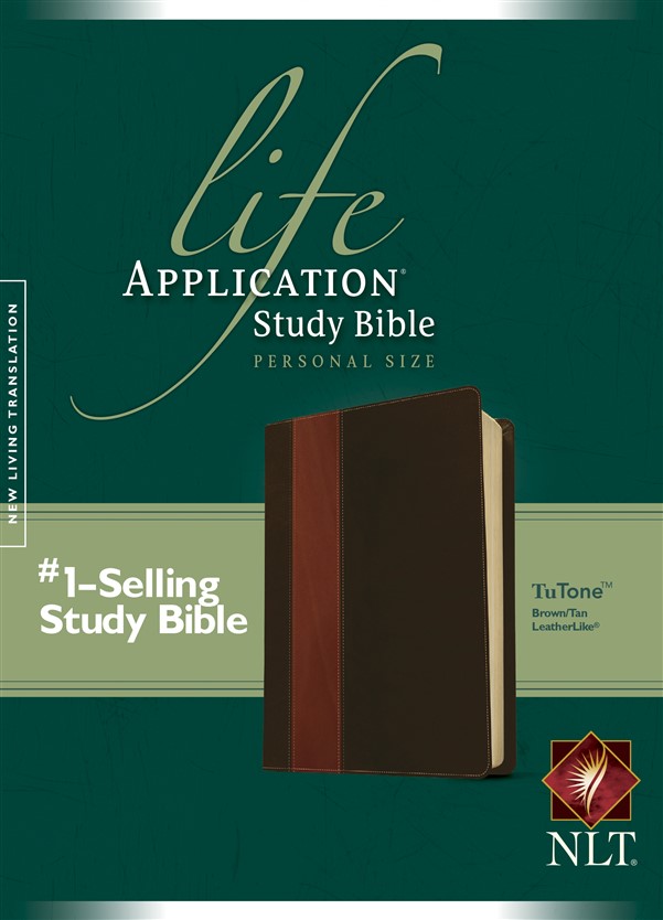 NLT Life Application Study Bible, Second Edition, Personal Size (LeatherLike, Brown/Tan)