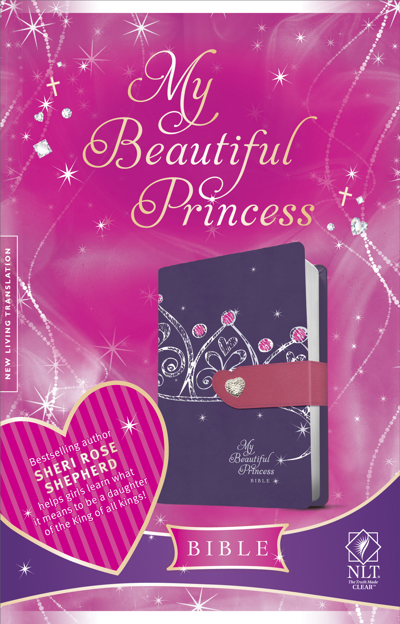 My Beautiful Princess Bible NLT, TuTone (LeatherLike, Purple Crown)