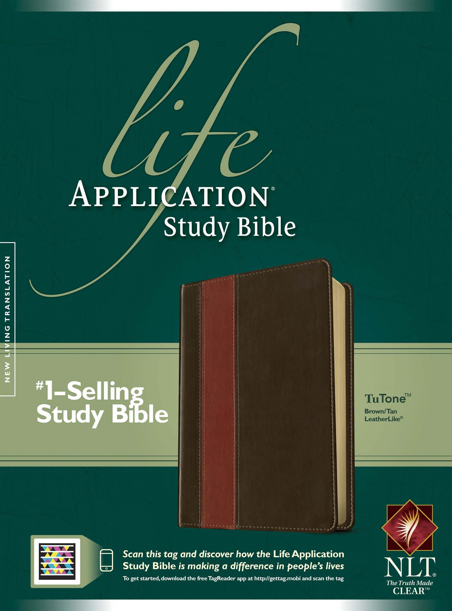 NLT Life Application Study Bible, Second Edition, TuTone (Red Letter, LeatherLike, Brown/Tan, Indexed)