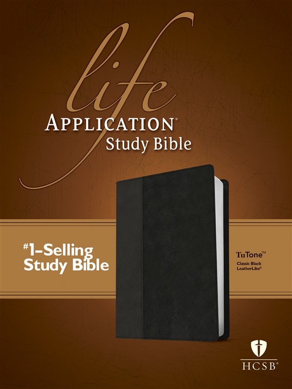 HCSB Life Application Study Bible, Second Edition, TuTone (Red Letter, LeatherLike, Classic Black)