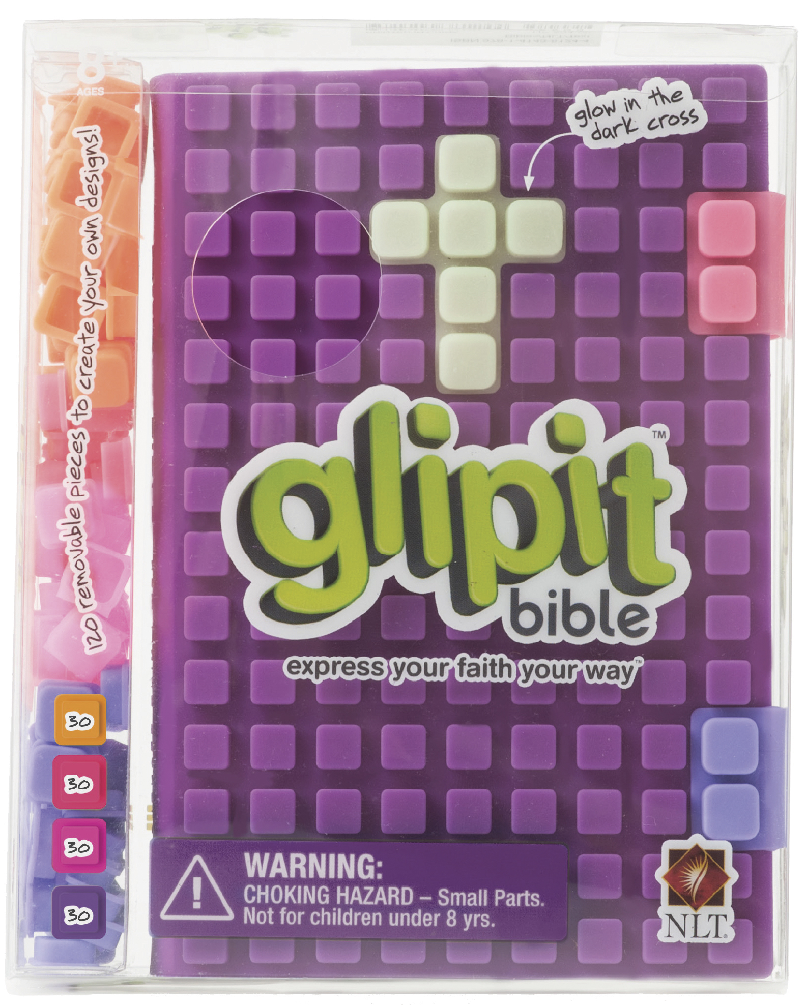glipit Bible NLT (Silicone, Purple)