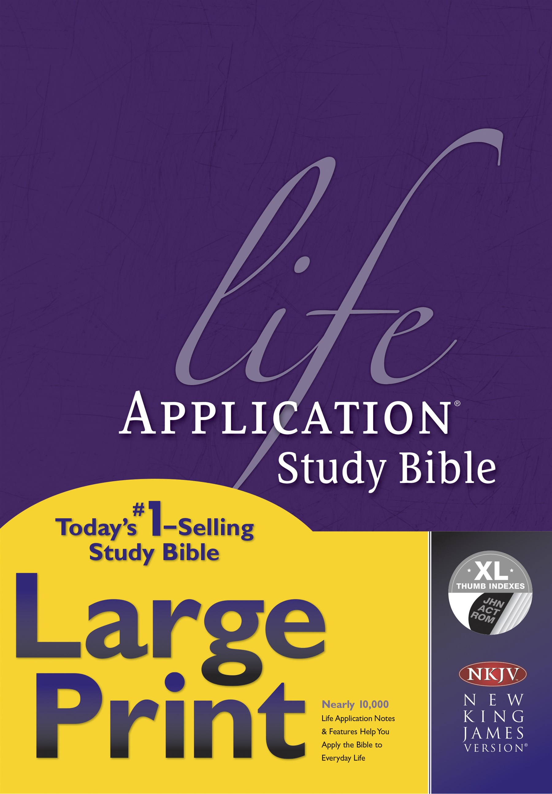 NKJV Life Application Study Bible, Second Edition, Large Print (Red Letter, Hardcover, Indexed)