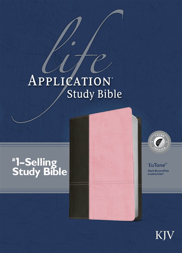 KJV Life Application Study Bible, Second Edition, TuTone (Red Letter, LeatherLike, Dark Brown/Pink, Indexed)