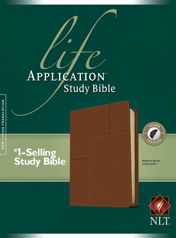 NLT Life Application Study Bible, Second Edition (Red Letter, LeatherLike, Brown, Indexed)