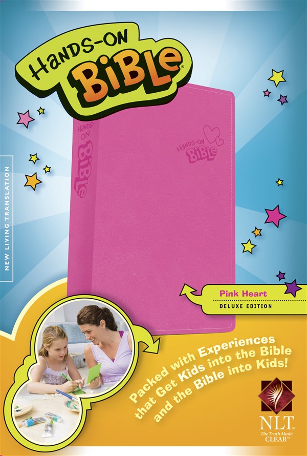 Hands-On Bible NLT (LeatherLike, Pink)