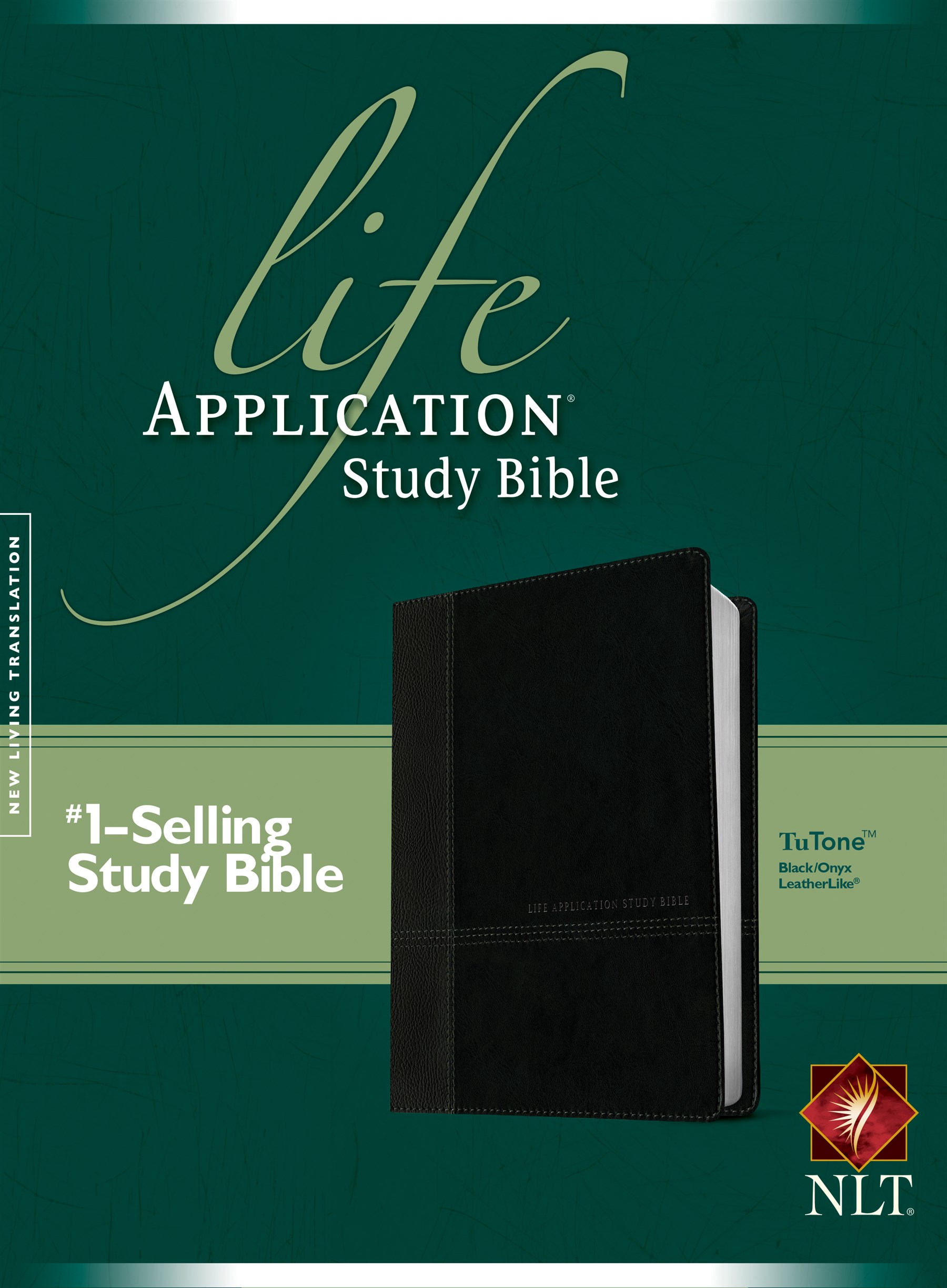 NLT Life Application Study Bible, Second Edition, TuTone (Red Letter, LeatherLike, Black/Onyx)