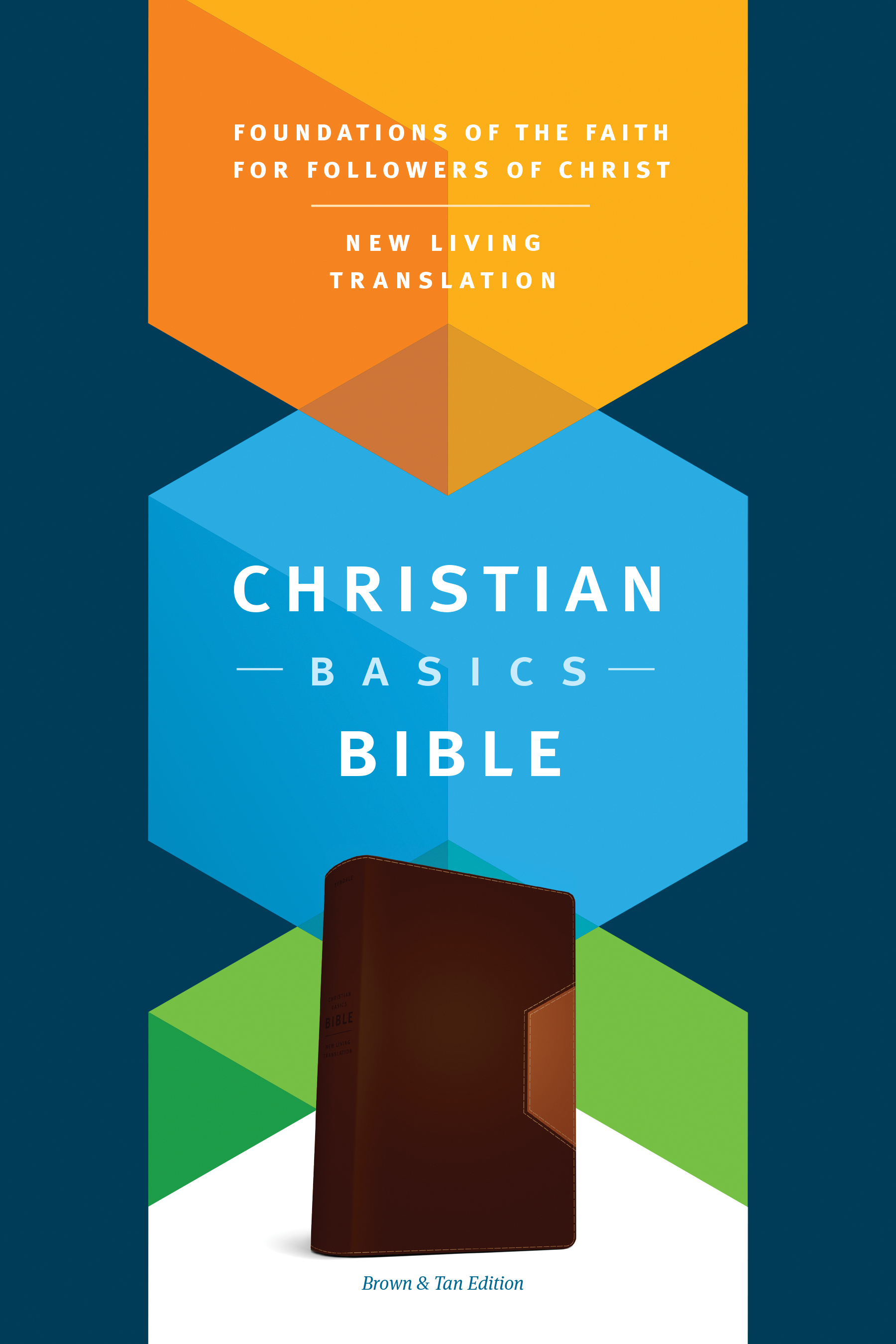 Christian Basics Bible NLT, TuTone (LeatherLike, Brown/Tan)