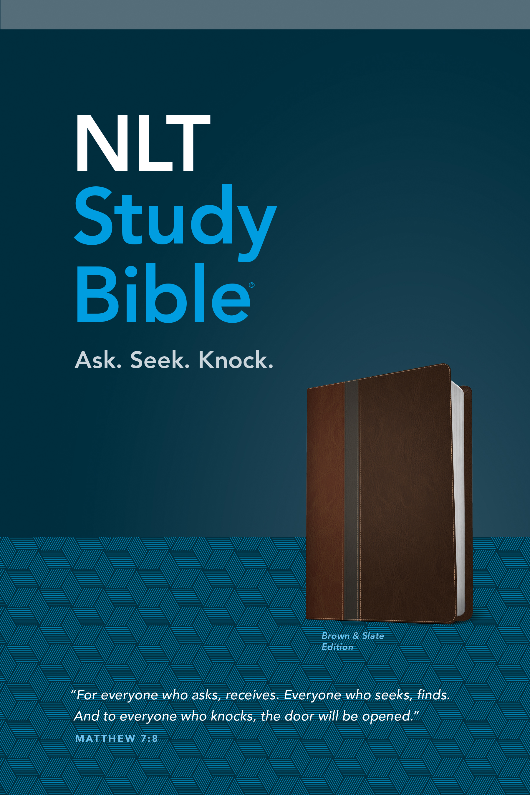 NLT Study Bible, TuTone (Red Letter, LeatherLike, Brown/Slate)