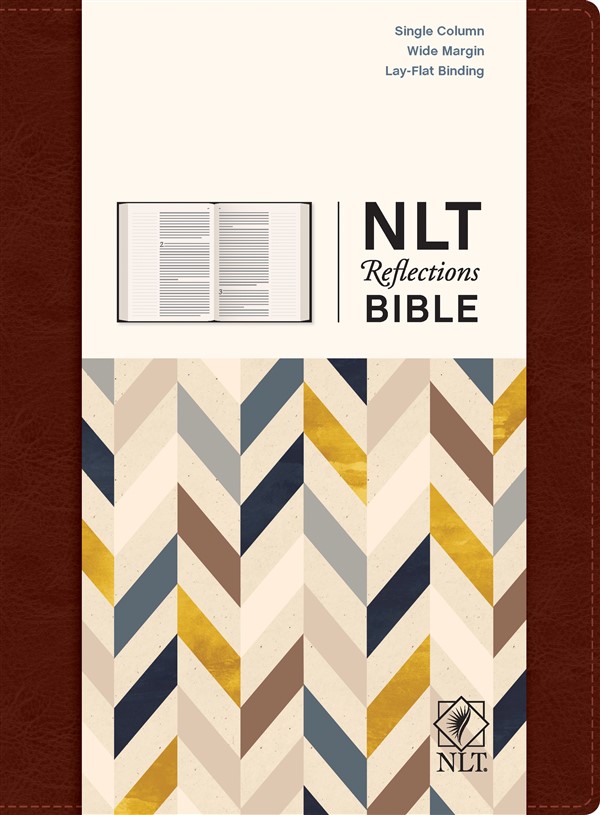 NLT Reflections Bible (Hardcover LeatherLike, Mahogany Brown)