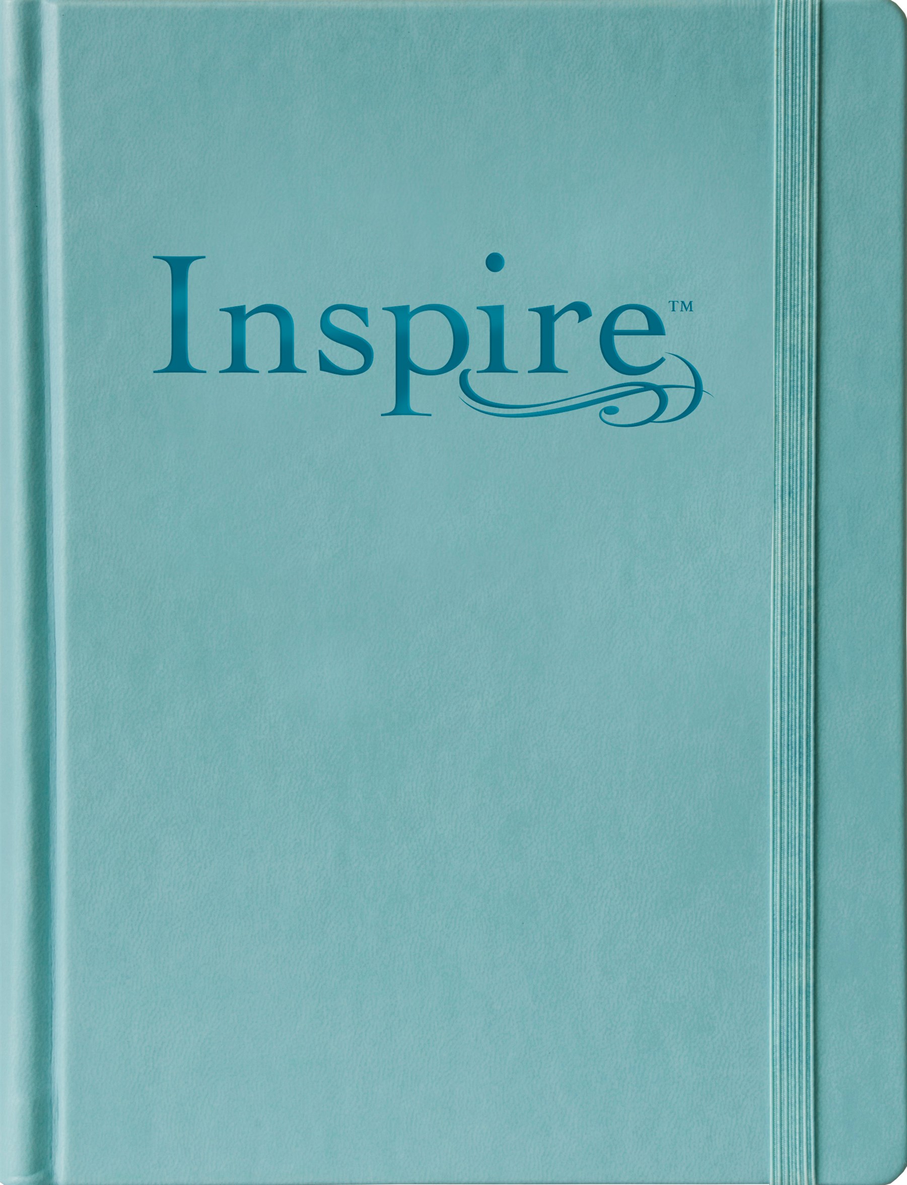 Inspire Bible Large Print NLT (Hardcover LeatherLike, Tranquil Blue)