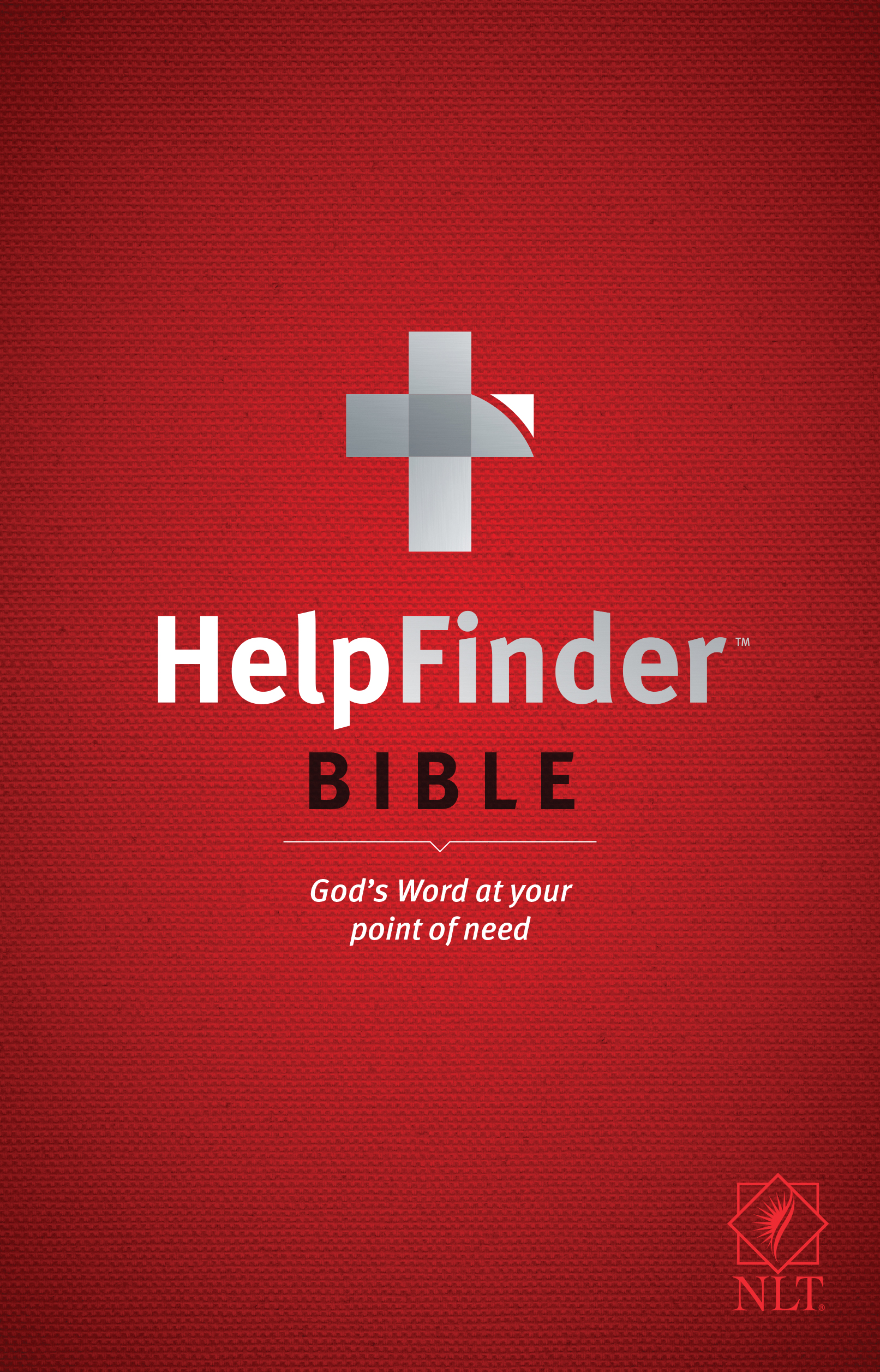 HelpFinder Bible NLT (Red Letter, Hardcover)