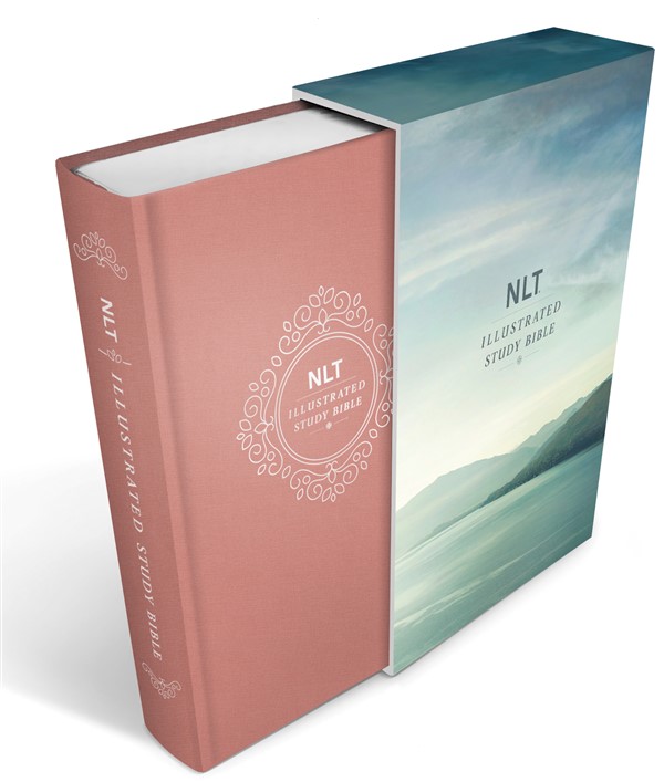 Illustrated Study Bible NLT Deluxe, Deluxe Linen Edition (Hardcover, Pink)