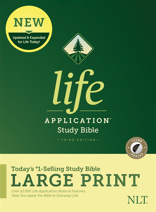 NLT Life Application Study Bible, Third Edition, Large Print (Hardcover, Indexed)