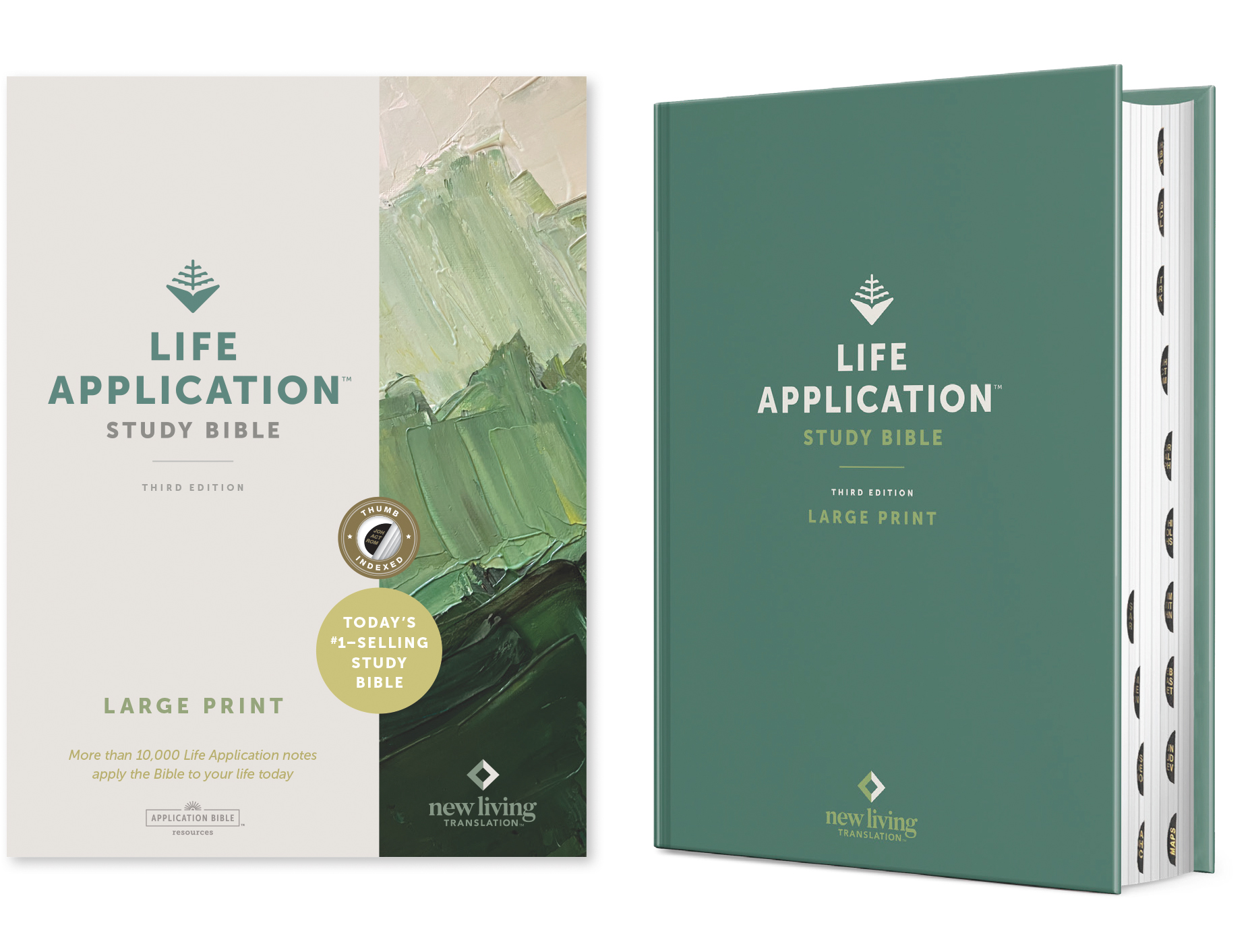 NLT Life Application Study Bible, Third Edition, Large Print (Red Letter, Hardcover, Indexed)