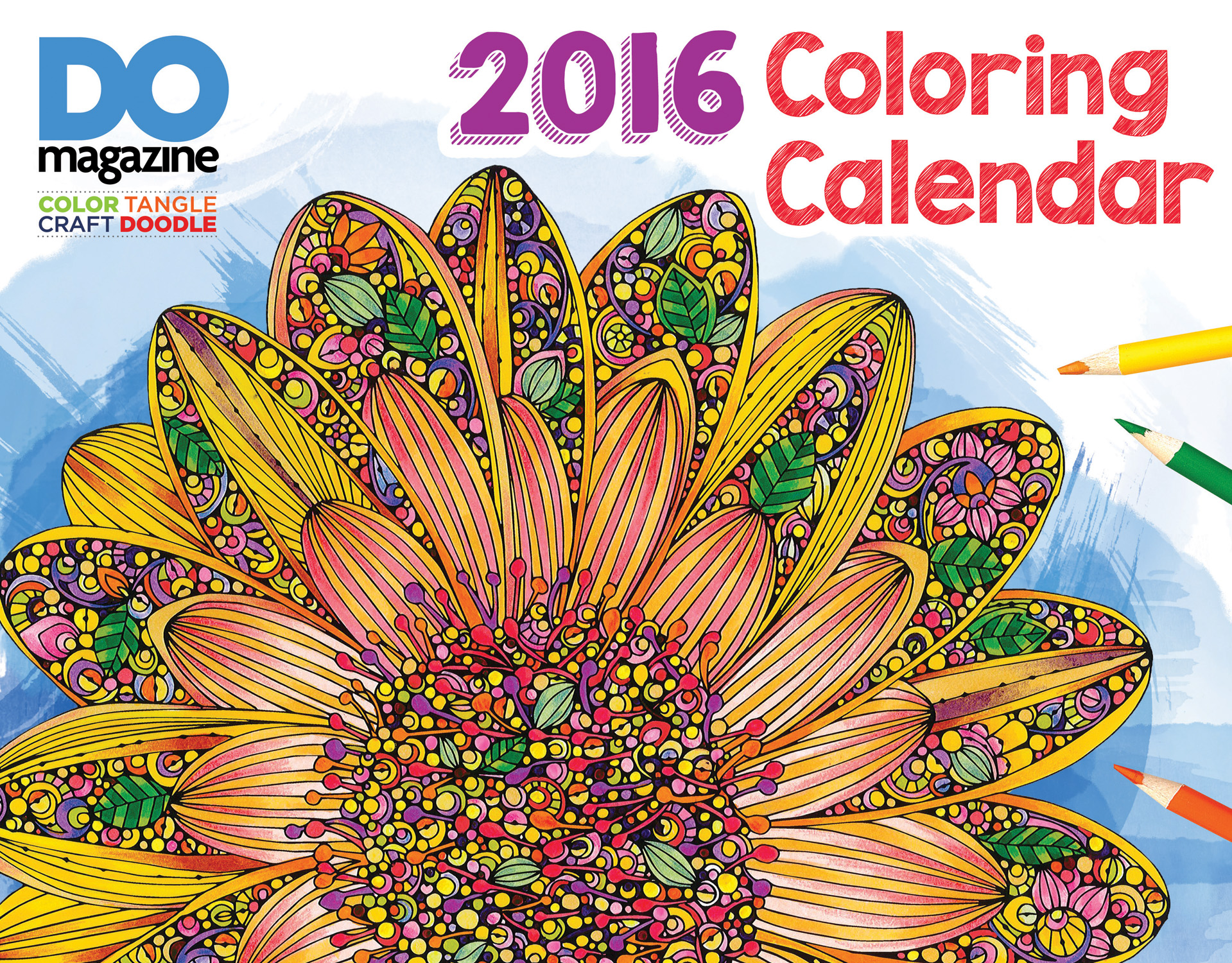 2016 Design Originals Coloring Calendar