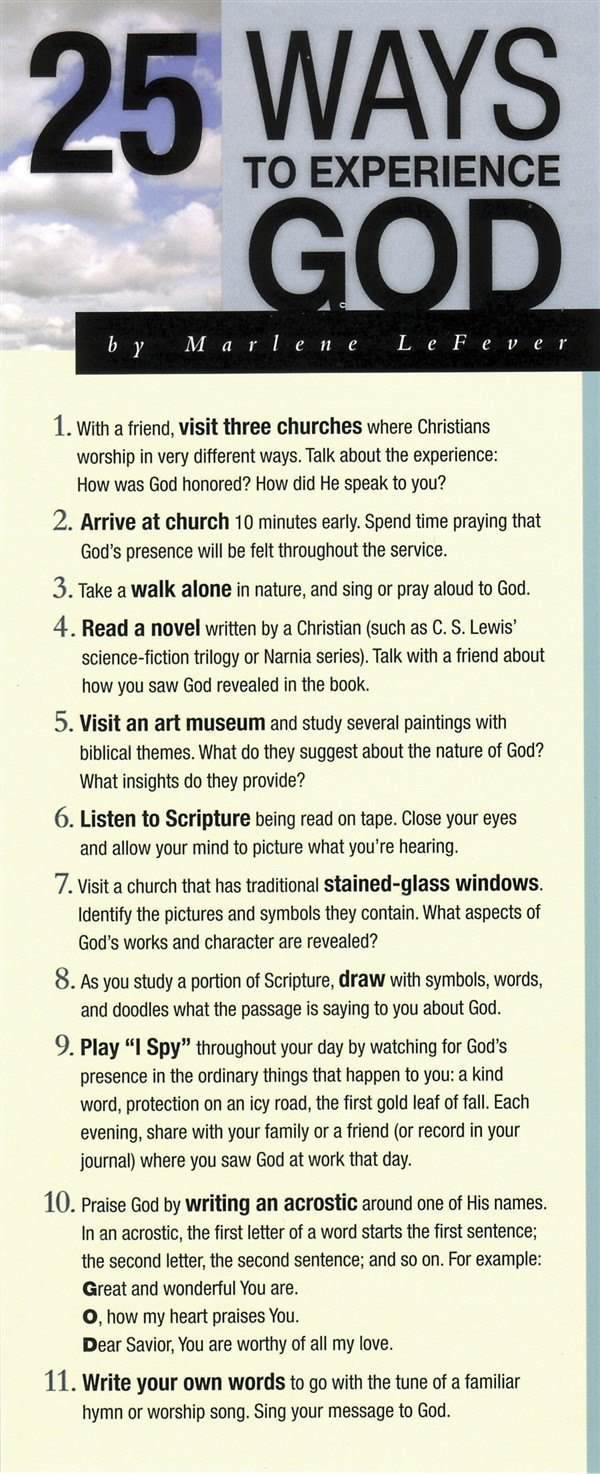 25 Ways to Experience God 50-pack