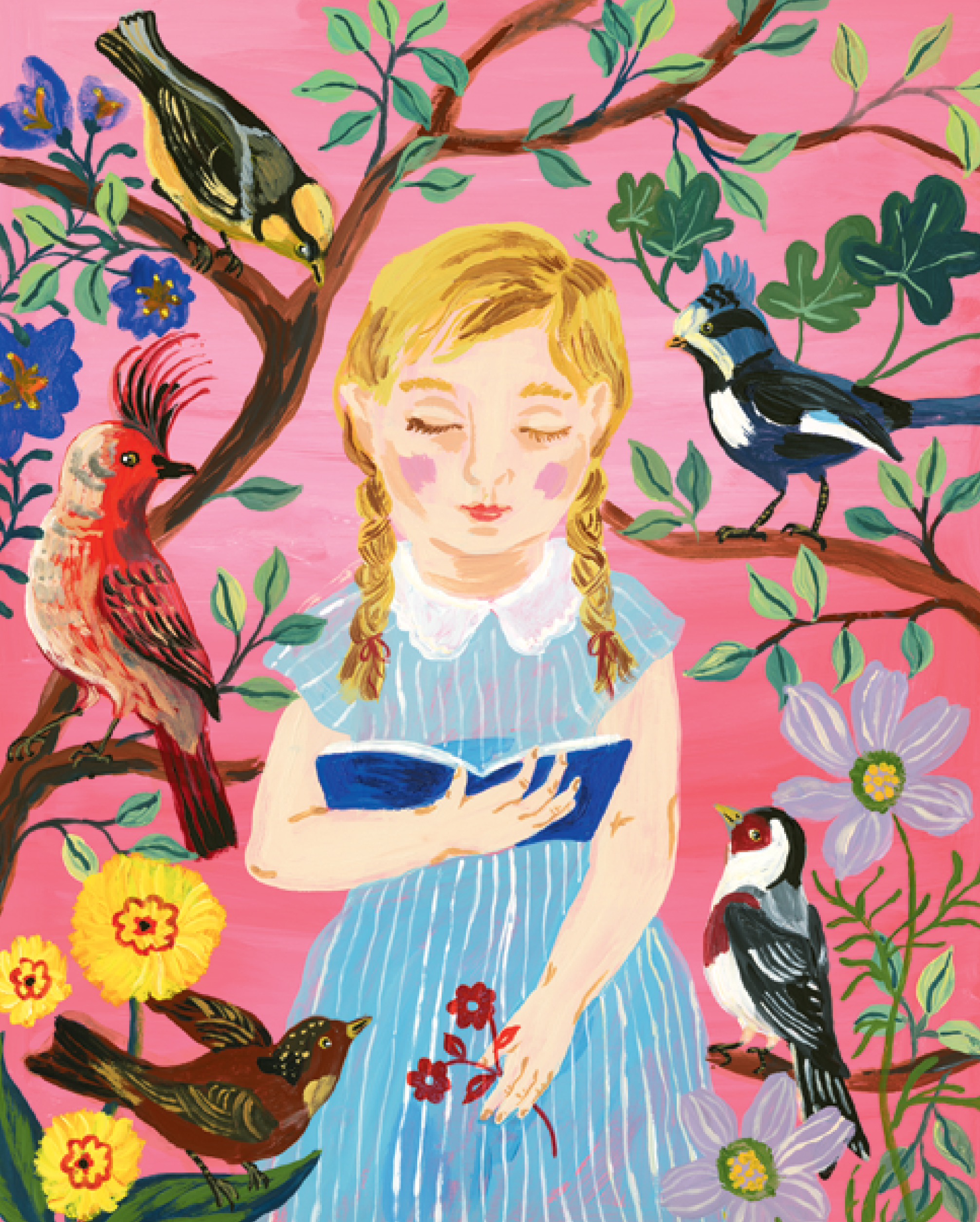 Nathalie Lété: The Girl Who Reads to Birds 500-Piece Puzzle