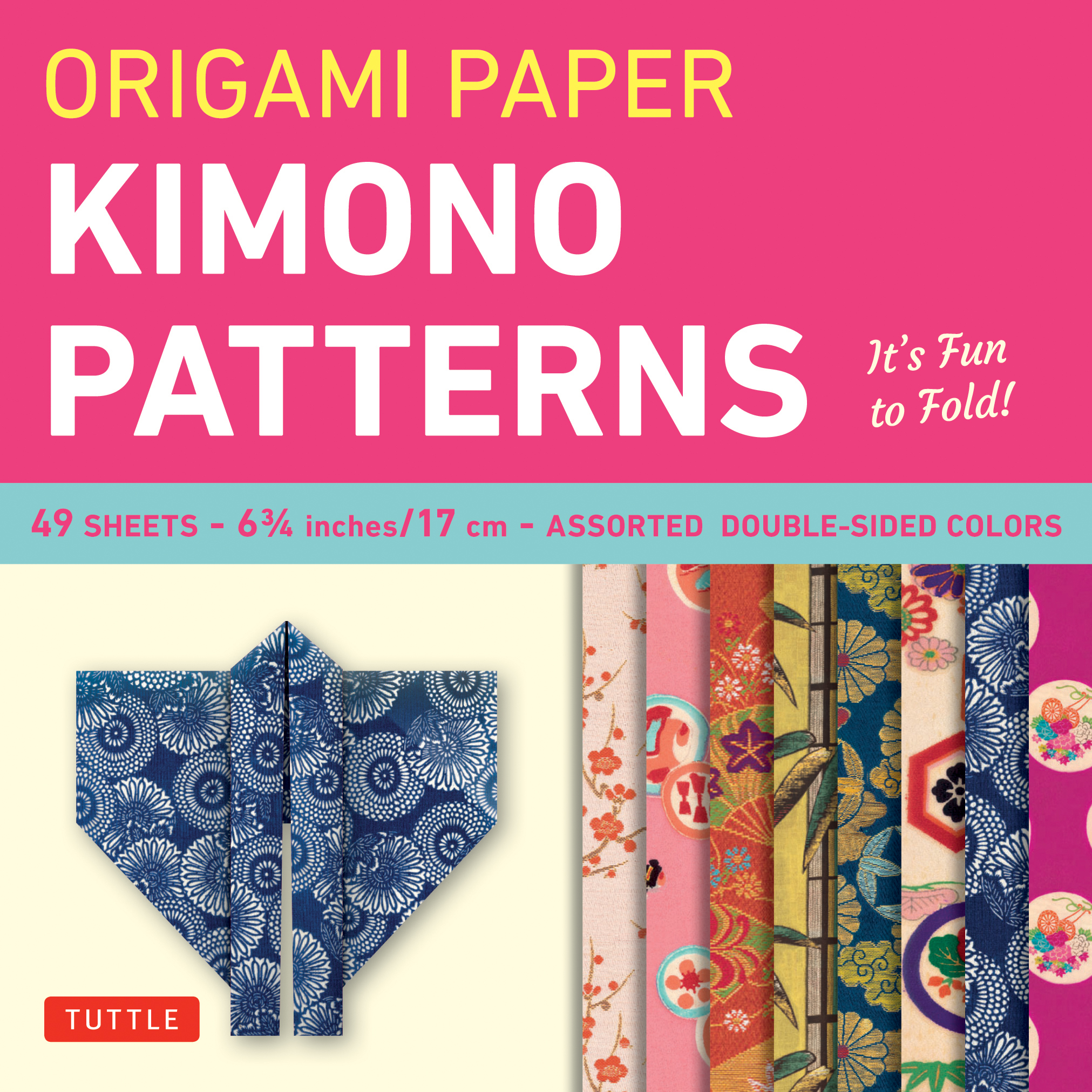 Origami Paper - Kimono Patterns - Small 6 3/4" - 48 Sheets