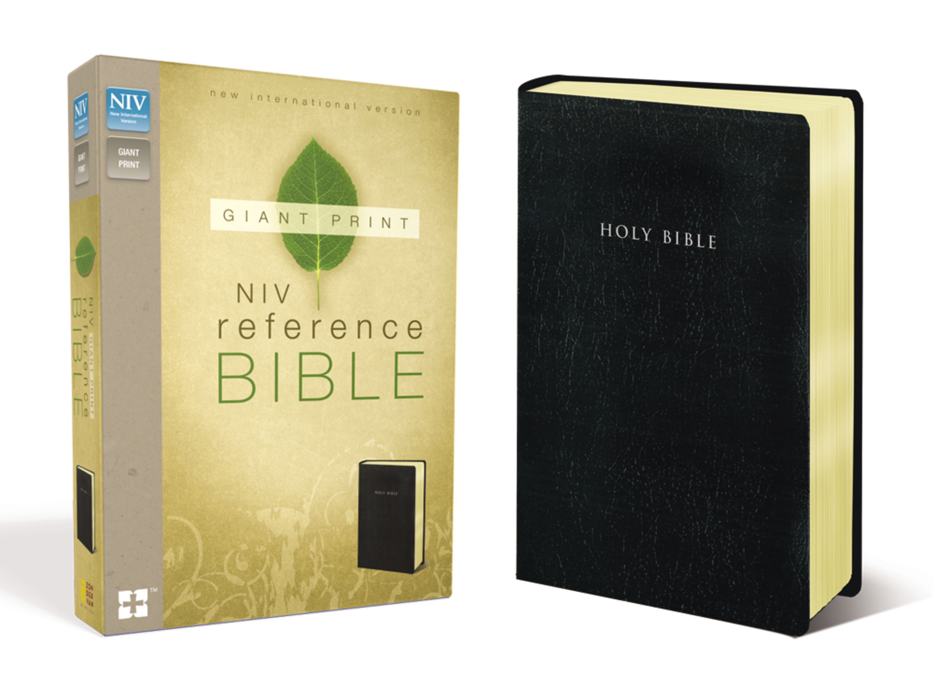NIV, Reference Bible, Giant Print, Imitation Leather, Black