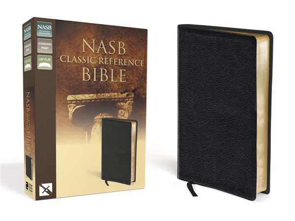 NASB, Classic Reference Bible, Bonded Leather, Black, Red Letter