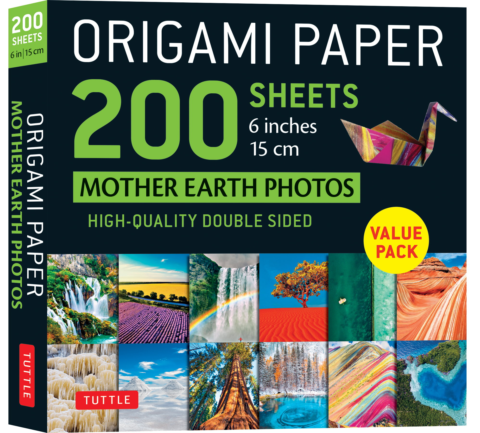 Origami Paper 200 sheets Mother Earth Photos 6" (15 cm)