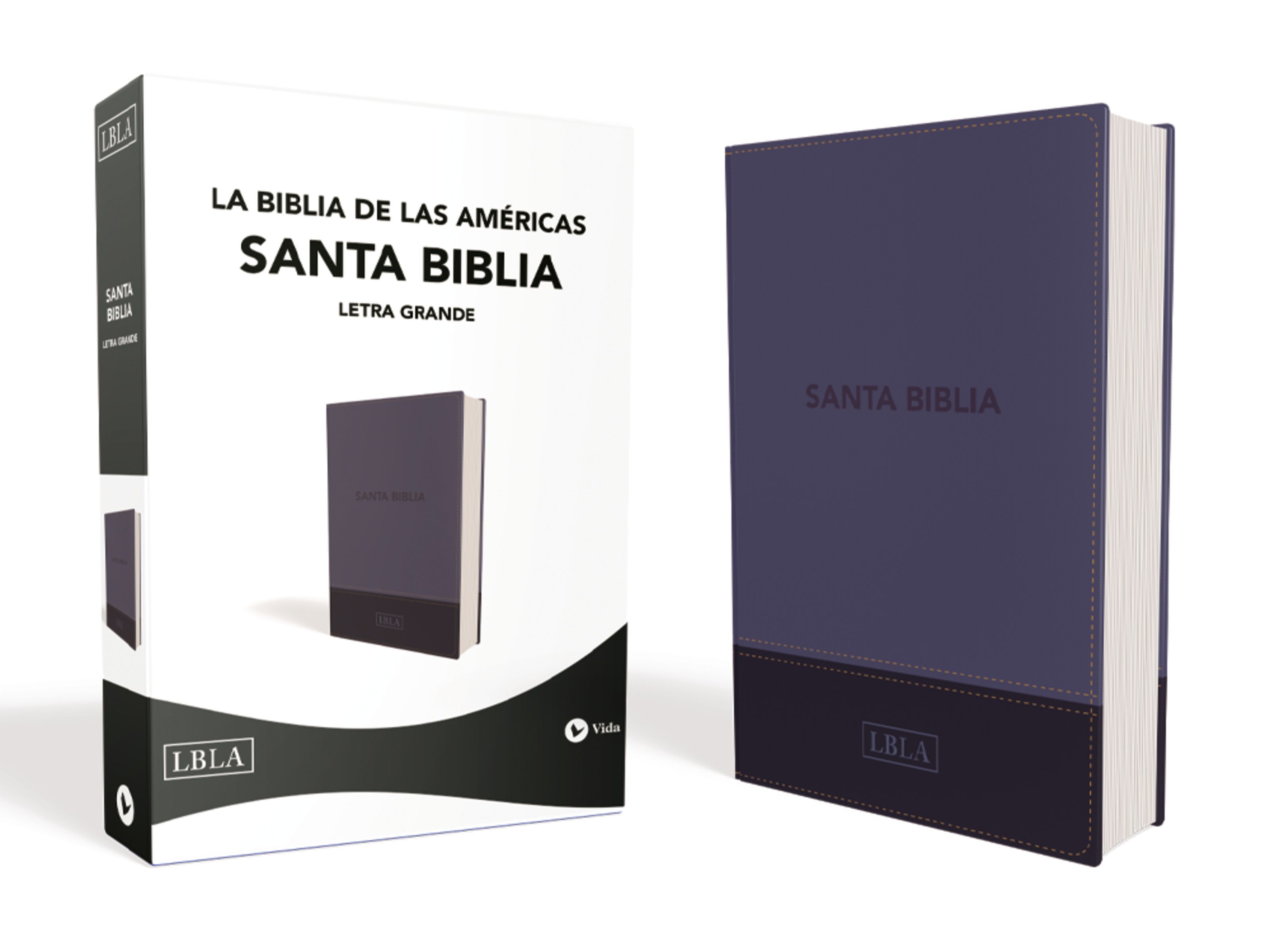 LBLA, Santa Biblia, Letra grande tamaño manual, Leathersoft