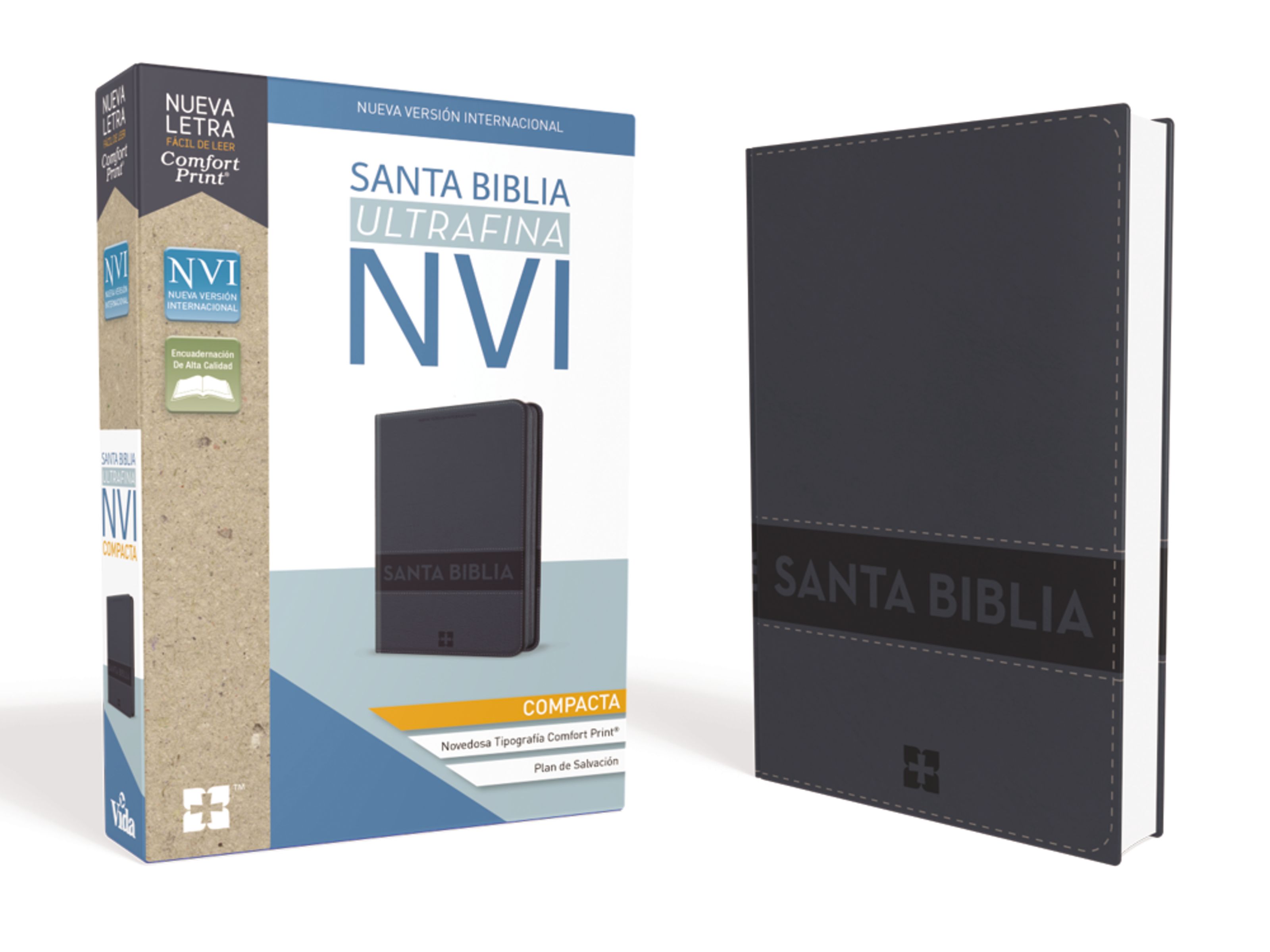 Santa Biblia NVI, Ultrafina Compacta, Aqua c/Cierre