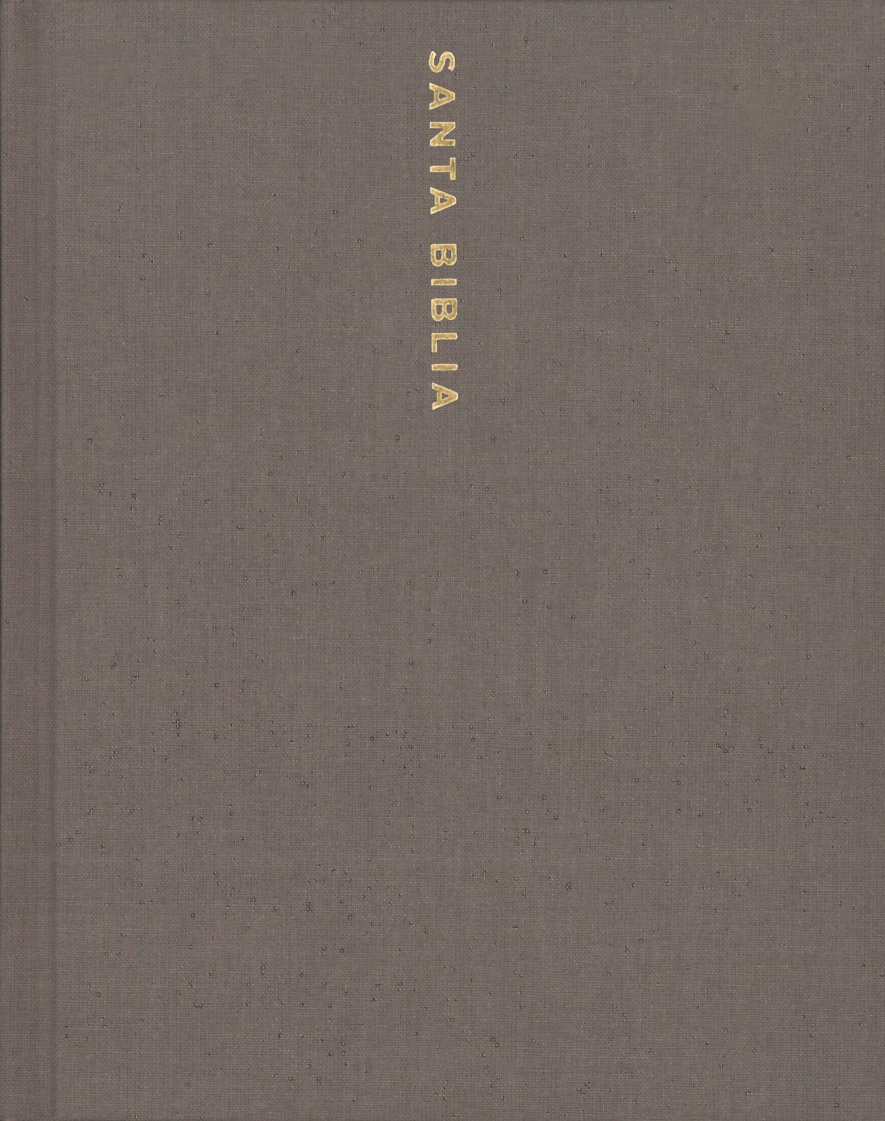 NBLA Santa Biblia Edición para Notas, Tapa Dura/Tela, Gris, Letra Roja