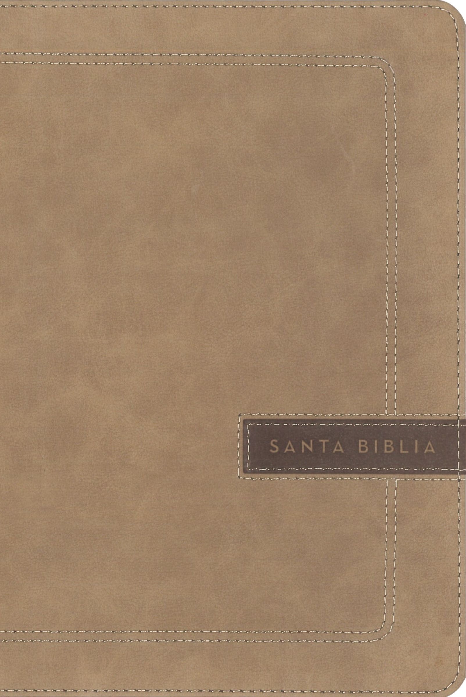 Biblia NBLA, Una Columna con Referencias, Letra Grande, Leathersoft, Beige, Edición Letra Roja