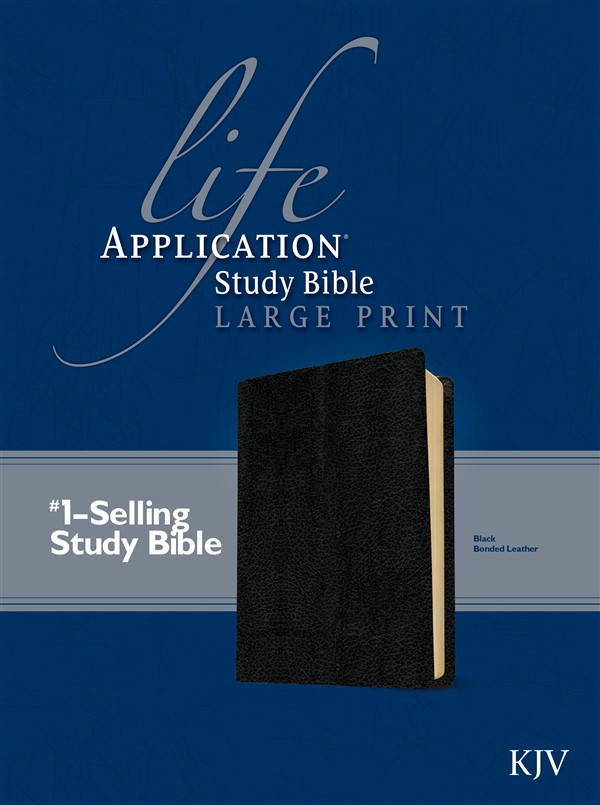 KJV Life Application Study Bible, Second Edition, Large Print (Red Letter, Bonded Leather, Black)