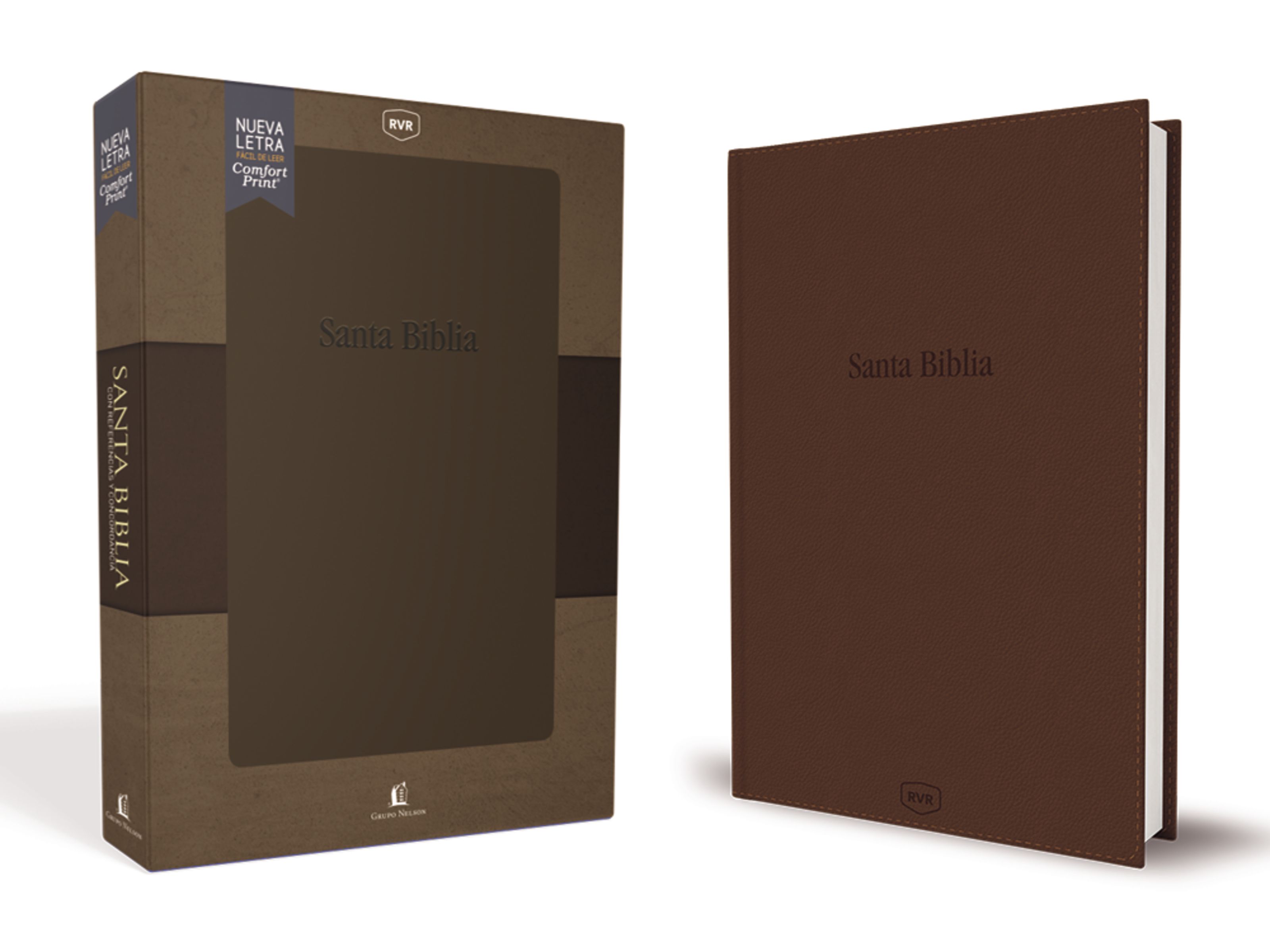 Santa Biblia Reina Valera Revisada RVR, con Referencias y Concordancia, Leathersoft, Elegante