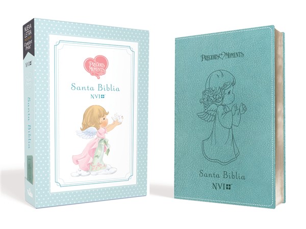 Santa Biblia Precious Moments NVI Angelitos, Ultrafina Compacta Aqua