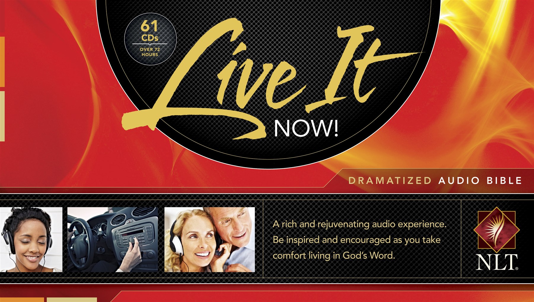 Live It Now! Dramatized Audio Bible (Audio CD, Black)